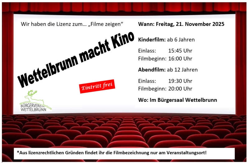 Kino in Wettelbrunn